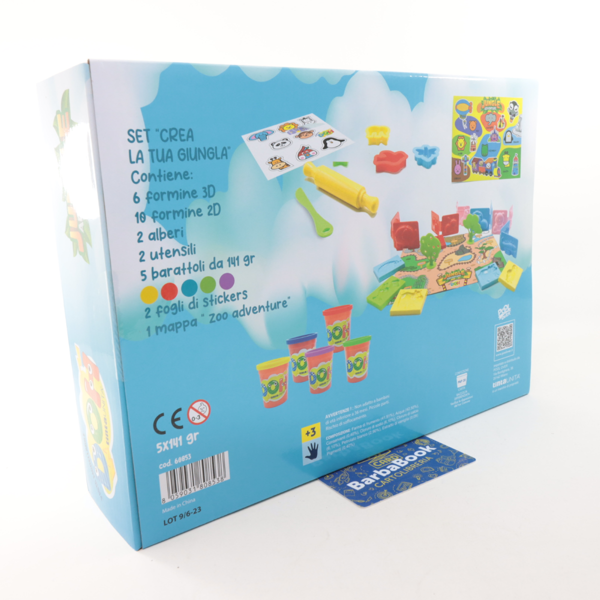 SET PASTA MODELLABILE DOH JUNGLE ADVENTURE ZOO TINTA UNITA 60853