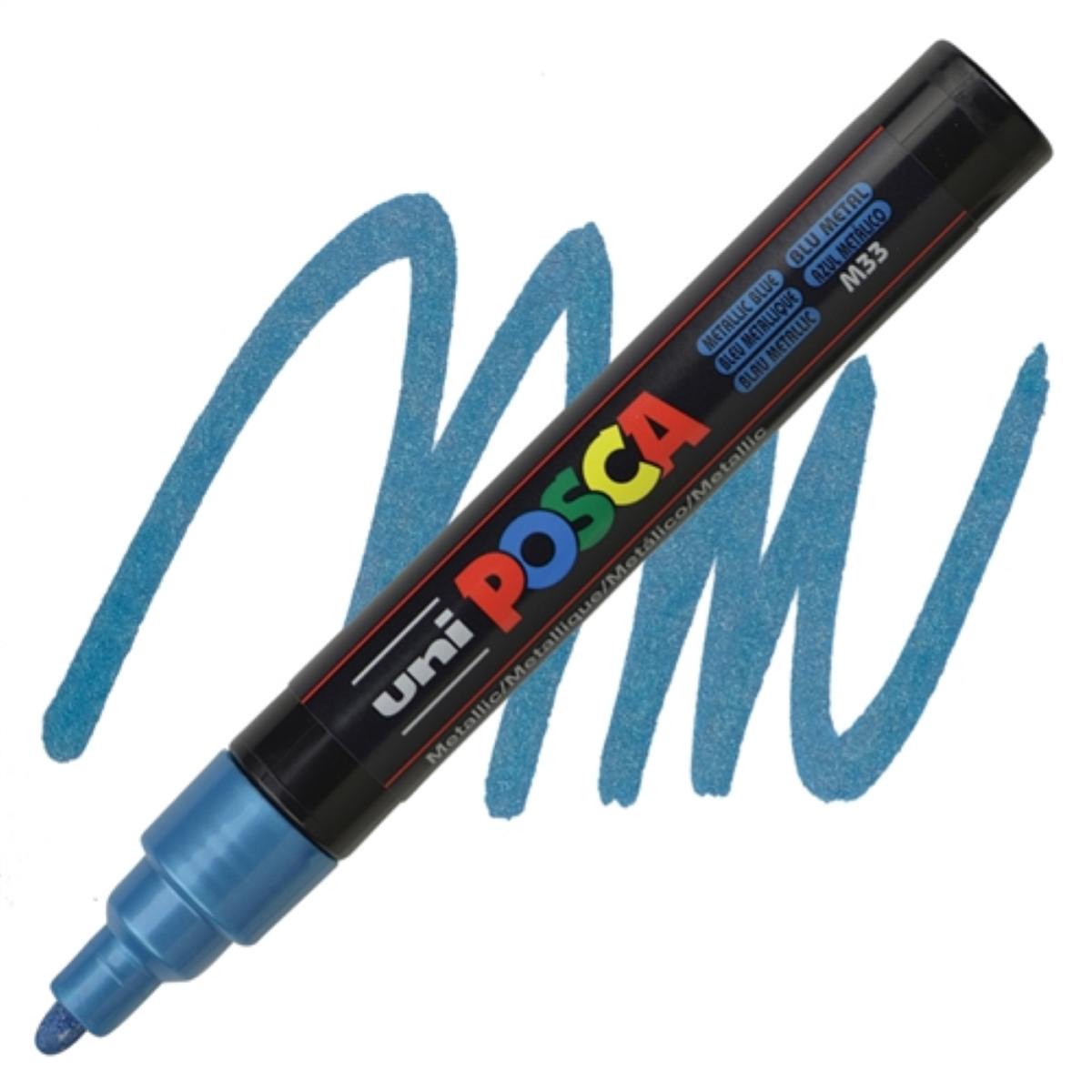 PENNARELLO UNI POSCA MM.2,5 METAL PC5M BLU METAL M33