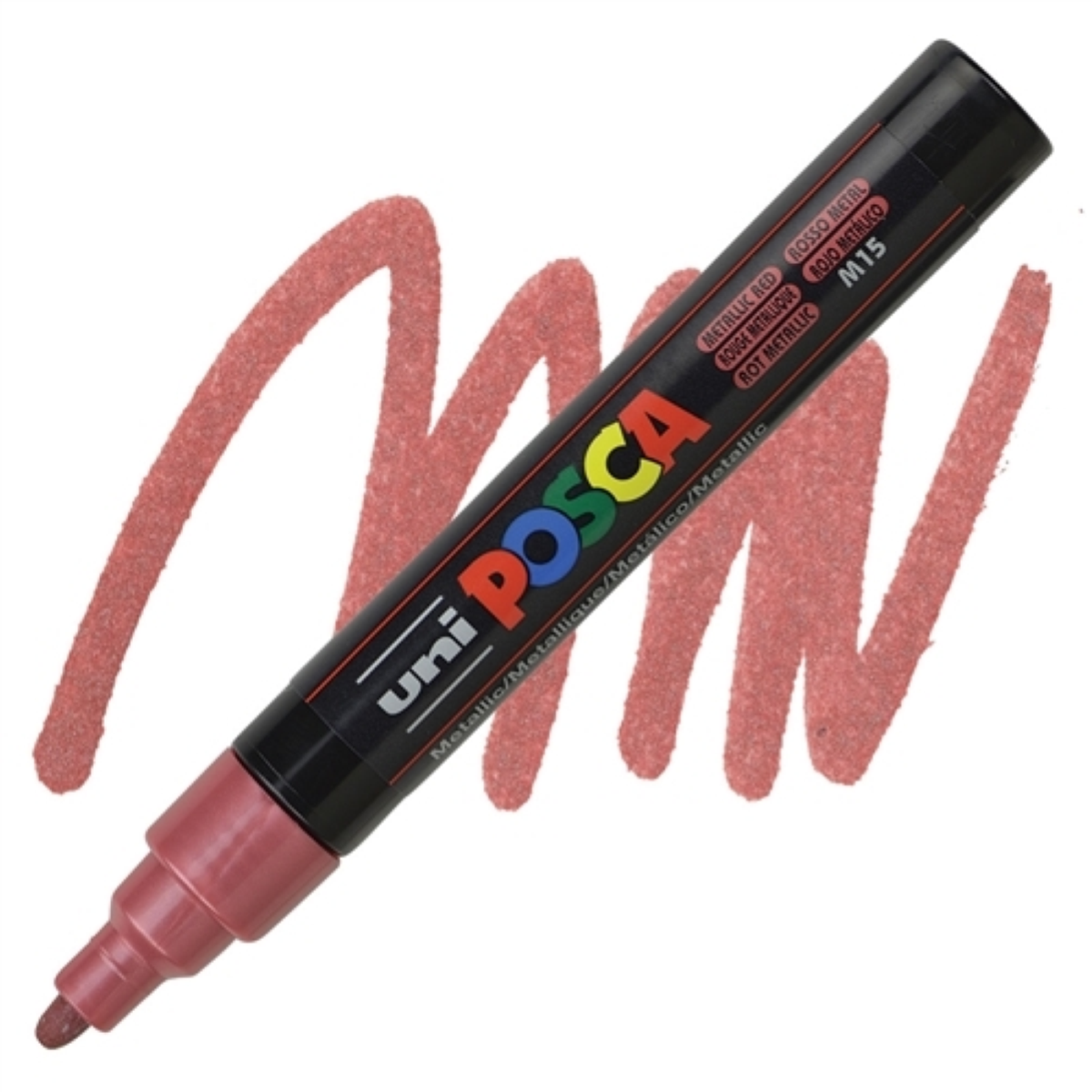 PENNARELLO UNI POSCA MM.2,5 METAL PC5M ROSSO METAL M15