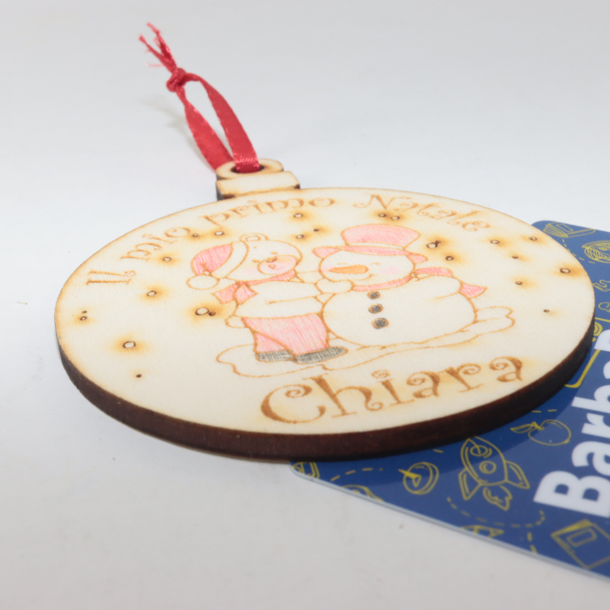 NATALE DECORAZIONE PALLA PRIMO NATALE PERSONALIZZABILE ART.49733