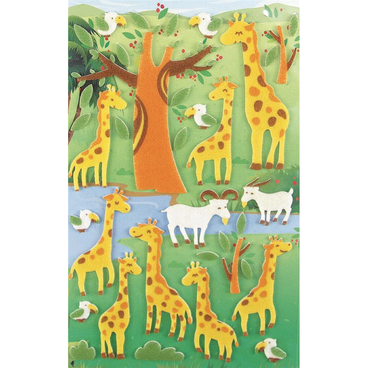 STICKERS 3395-541 GIRAFFE IN FELTRO