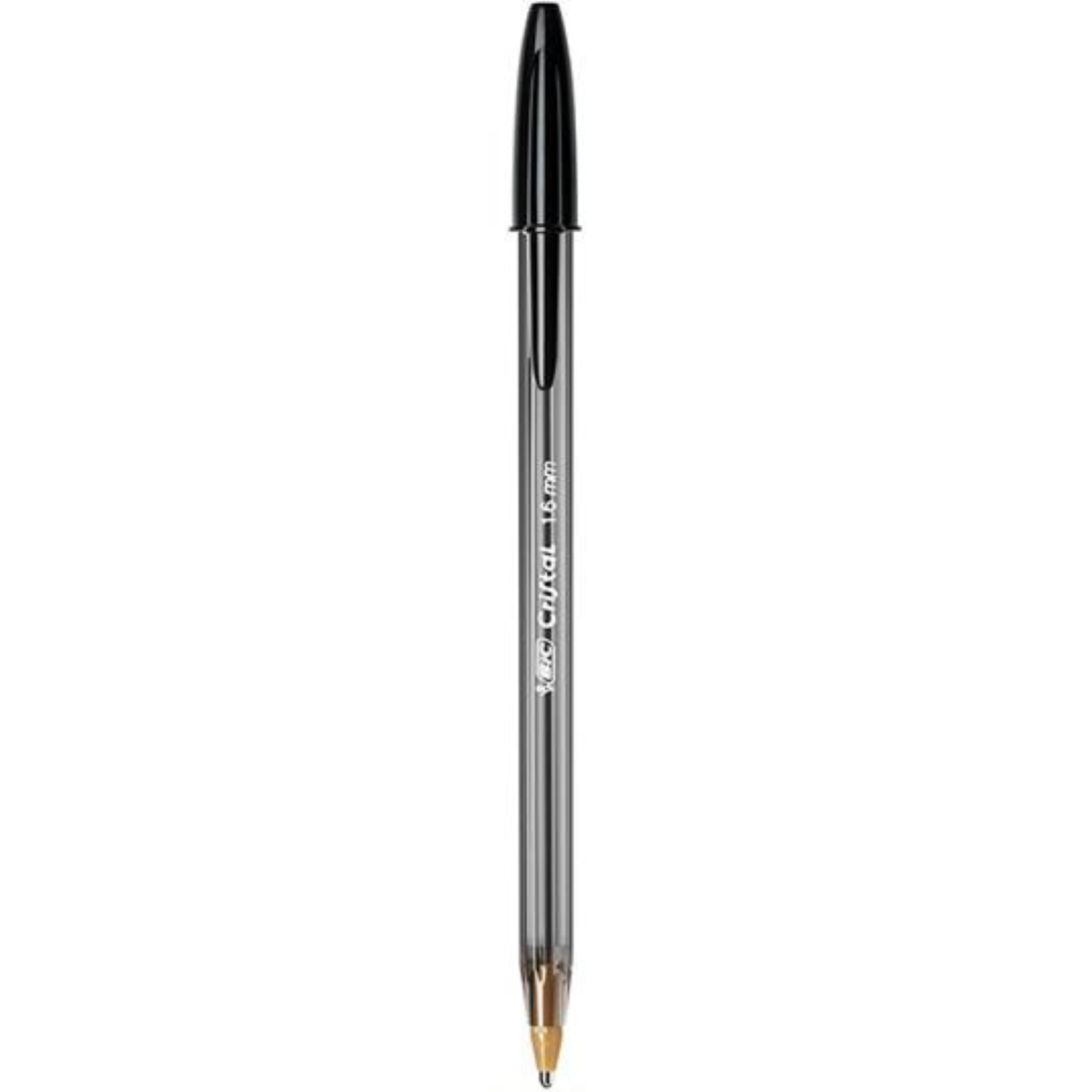 PENNA BIC CRISTAL LARGE MM.1,6 C/TAPPO LARGE NERA