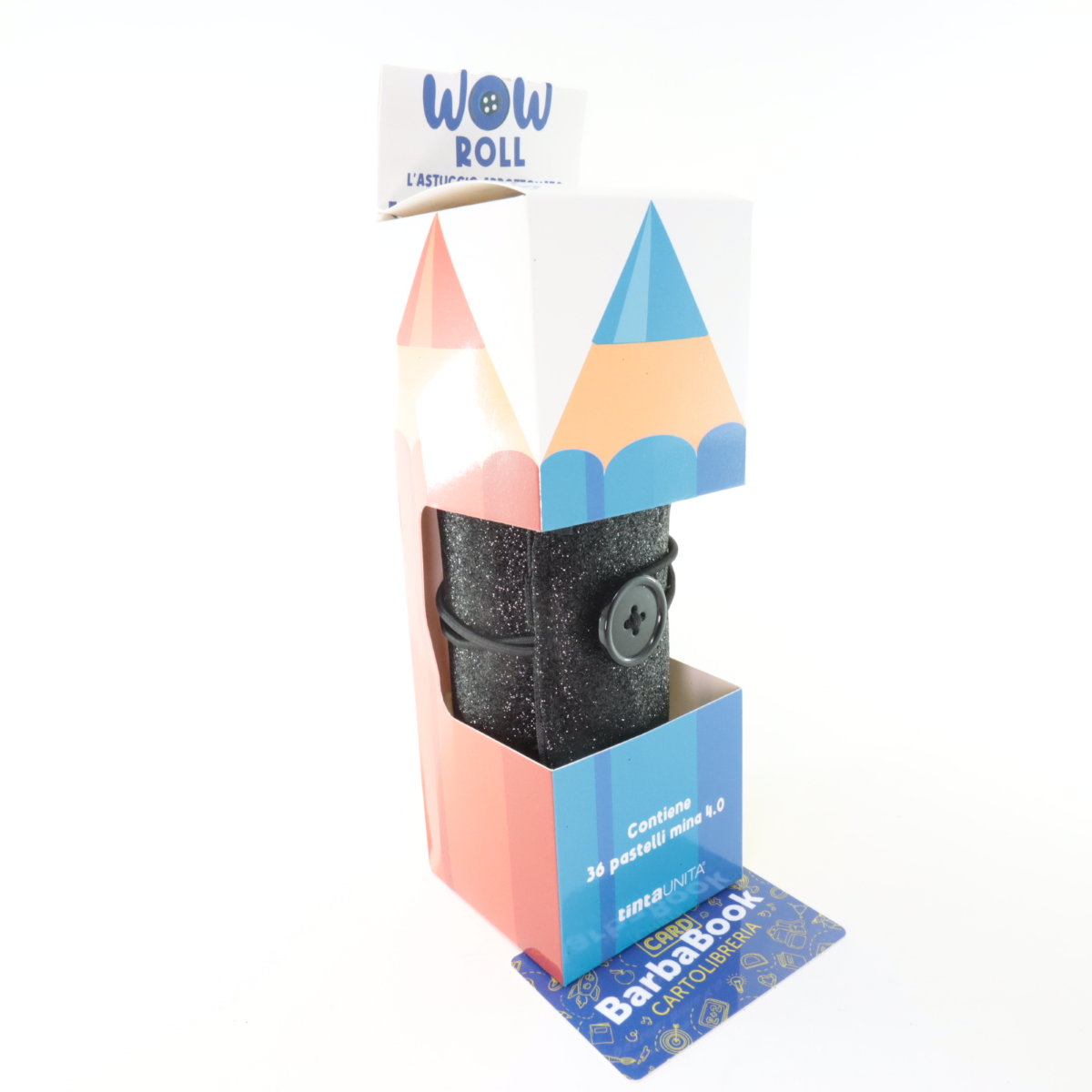 SET ROTOLO WOW ROLL TINTAUNITA NERO GLITTER 60897