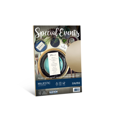 SET 20 PEZZI FOGLIO CARTA A4 SPECIAL EVENTS SABBIA 07 GR.120 A69N154