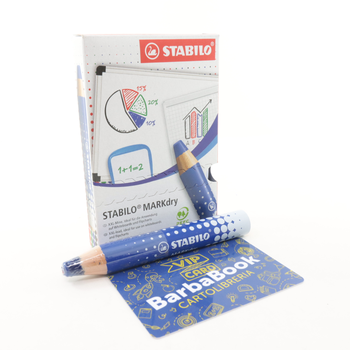 PASTELLONE STABILO MARKDRY 648/41 BLU 