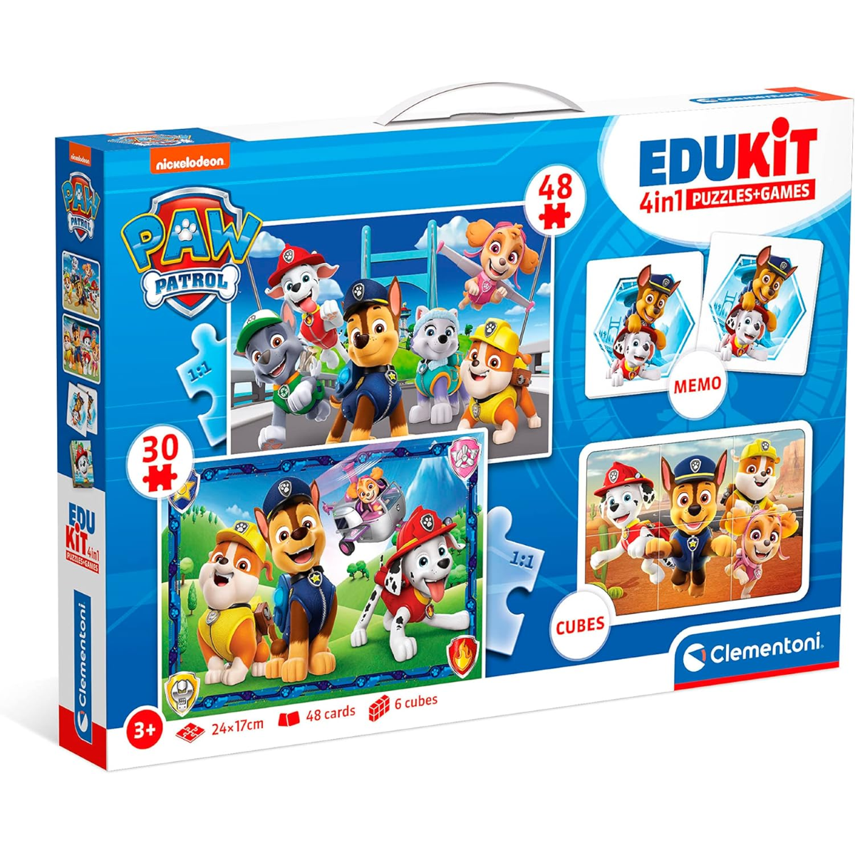 GIOCO PUZZLE + CUBOTTI PAW PATROL EDUKIT CLEMENTONI ART.18291