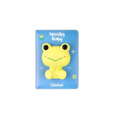 DIARIO SEGRETO CREATIVO SQUISHY COLOURBOOK FROG