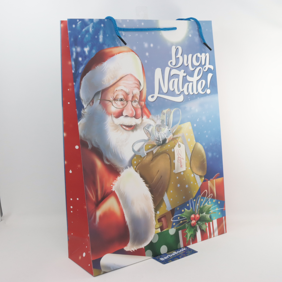 BUSTA SHOPPER CARTA XL NATALE CM. 44 X 32 X 10 CROMO ART.NT.6985 XL
