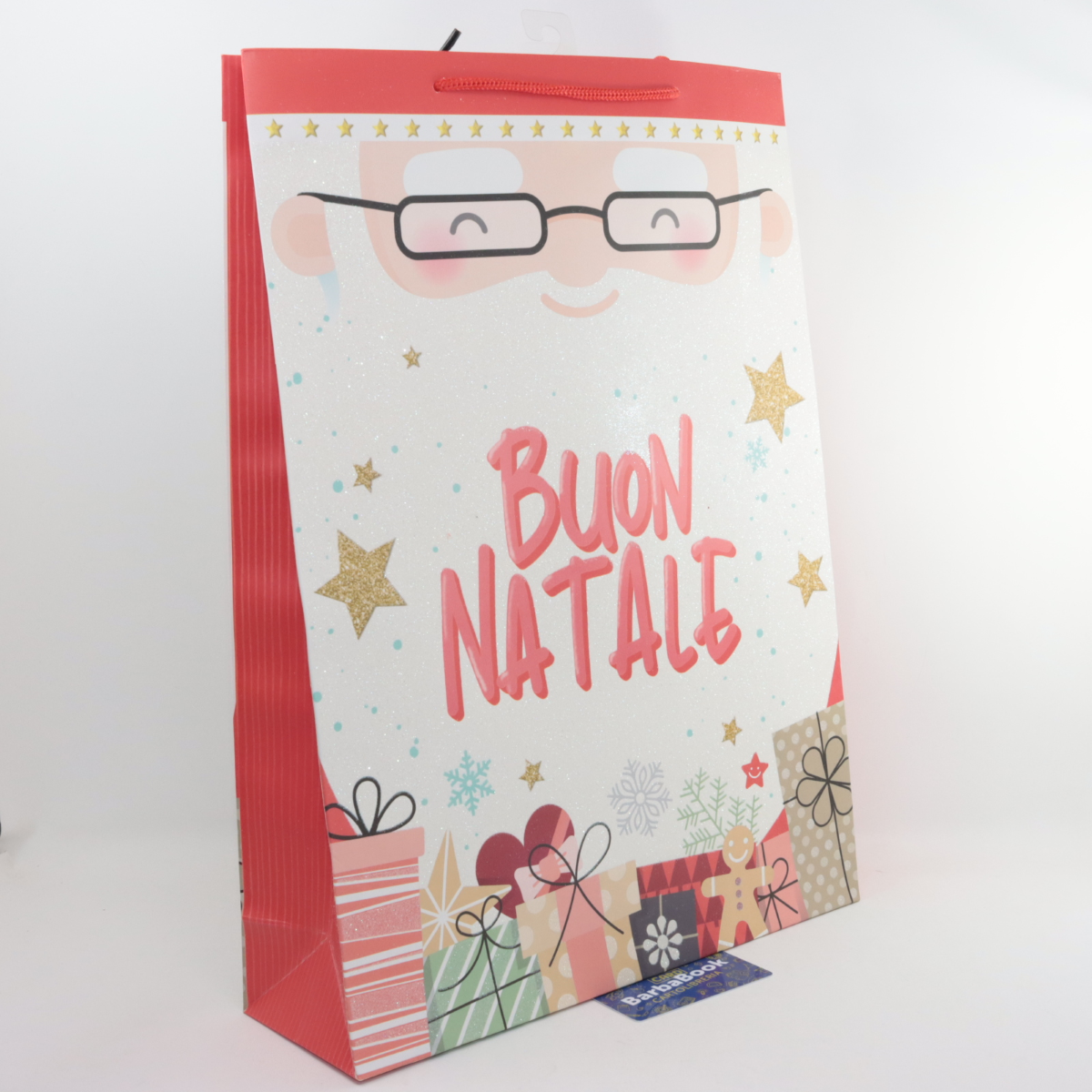 BUSTA SHOPPER CARTA XL NATALE CM. 44 X 32 X 10 CROMO ART.NT.6980 XL