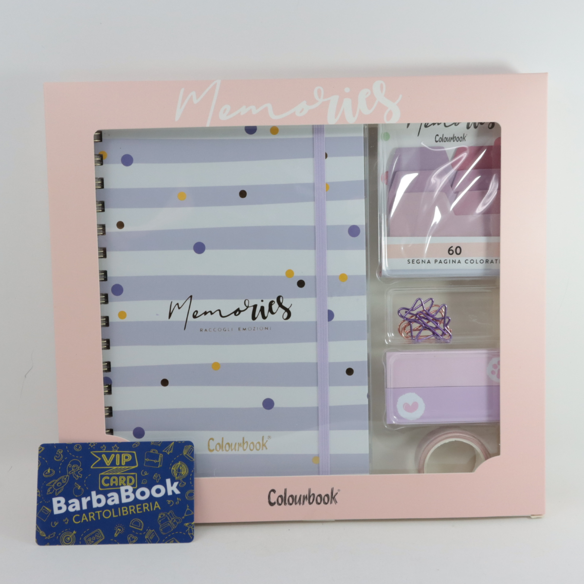 MEMOBOOK + ACCESSORI MEMORIES COLOURBOOK LILLA ART. COL23643