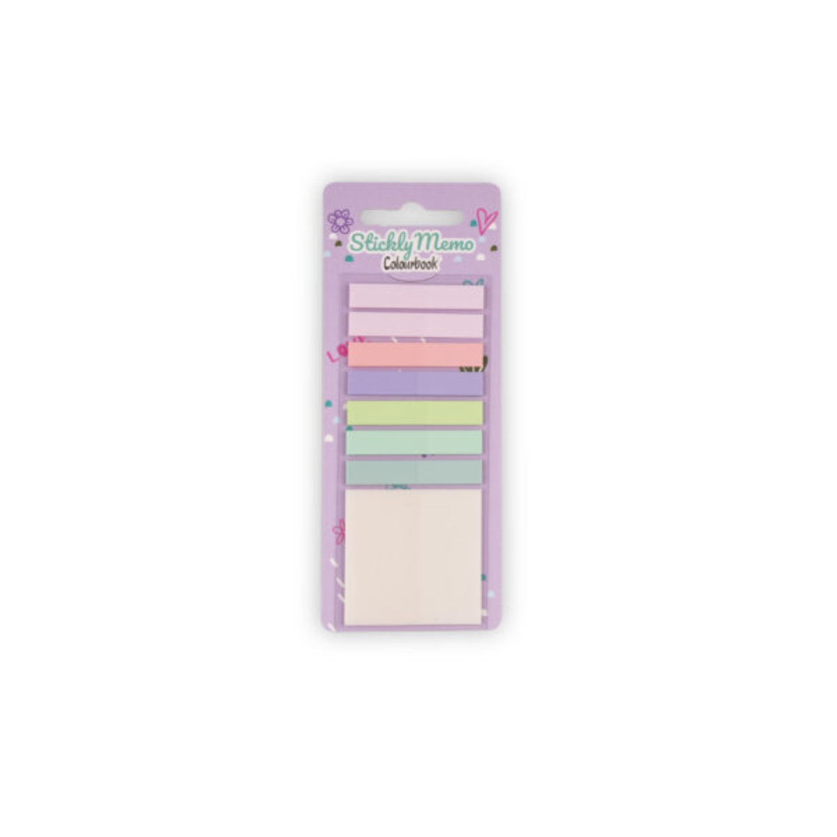 SEGNAPAGINA STICKLY MEMO PASTEL 8 COLORI COLOURBOOK COL23605