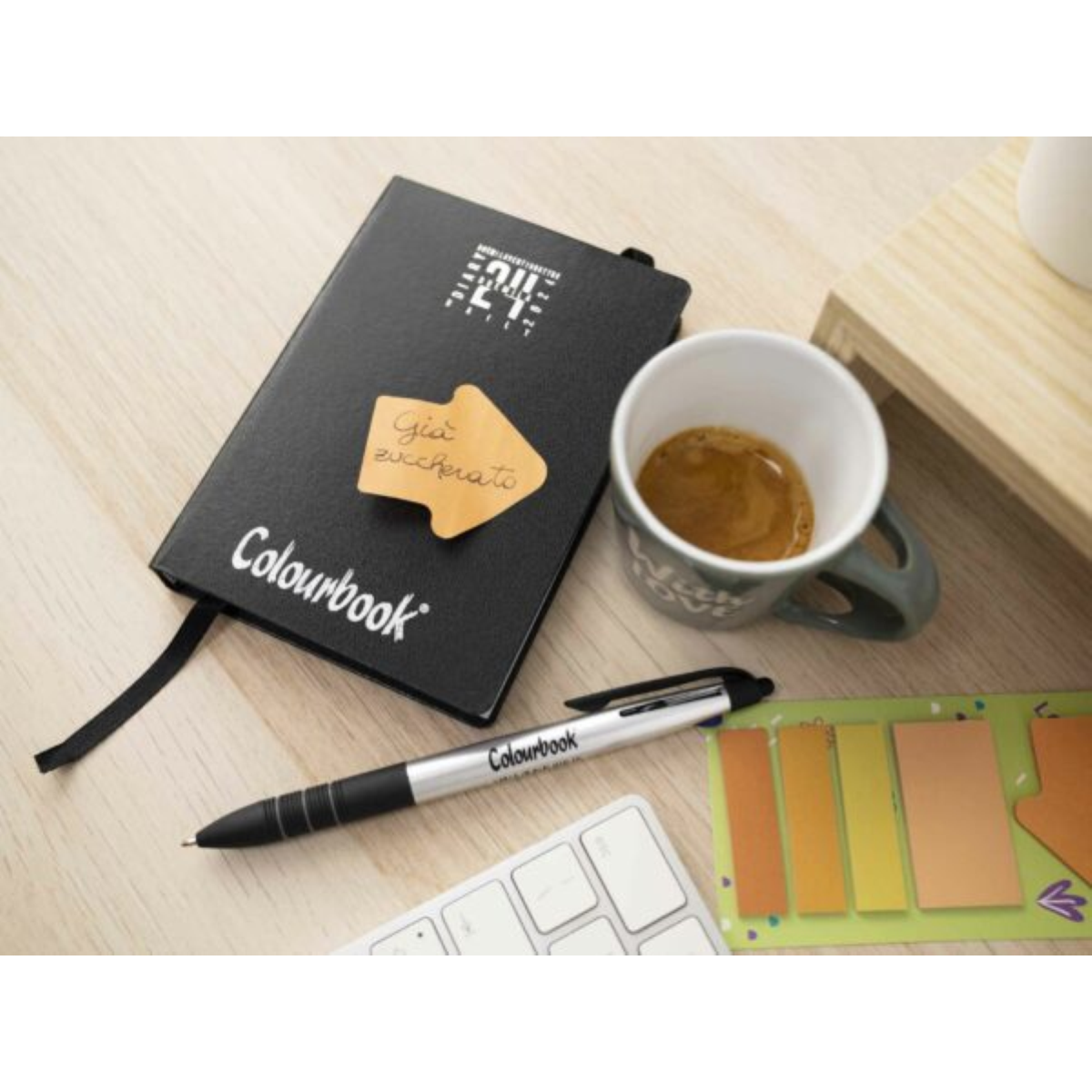 SEGNAPAGINA STICKLY SHAPE ORANGE ARROW COLOURBOOK COL23604