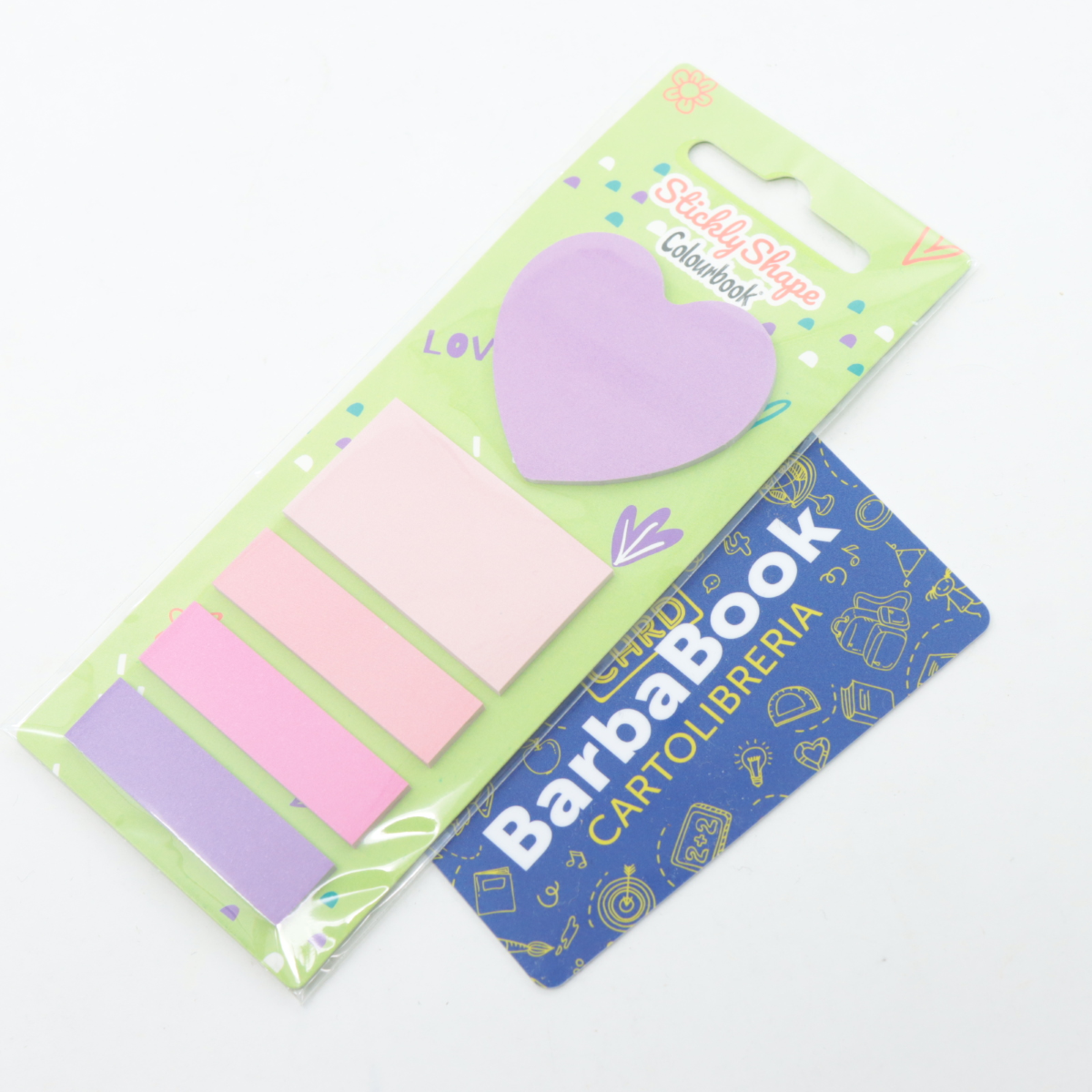 SEGNAPAGINA STICKLY SHAPE VIOLET HEART COLOURBOOK COL23604