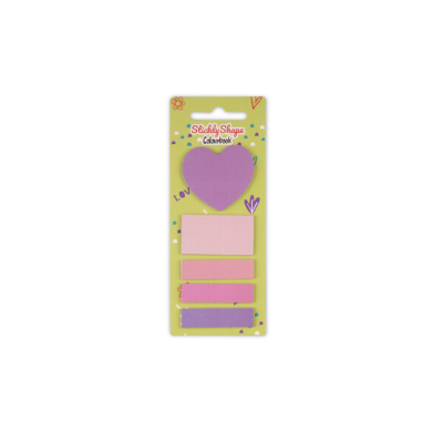 SEGNAPAGINA STICKLY SHAPE VIOLET HEART COLOURBOOK COL23604
