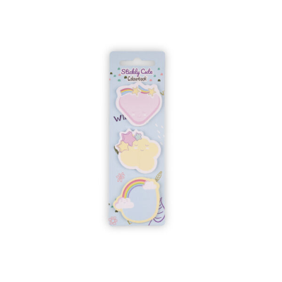 SEGNAPAGINA STICKLY CUTE RAINBOW COLOURBOOK COL23602