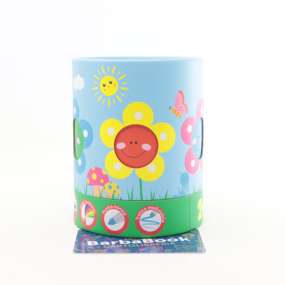 SET 24 MINI PENNARELLI PUNTA CONICA KIDS MINI JUMBO COLOURBOOK ART. COL23645