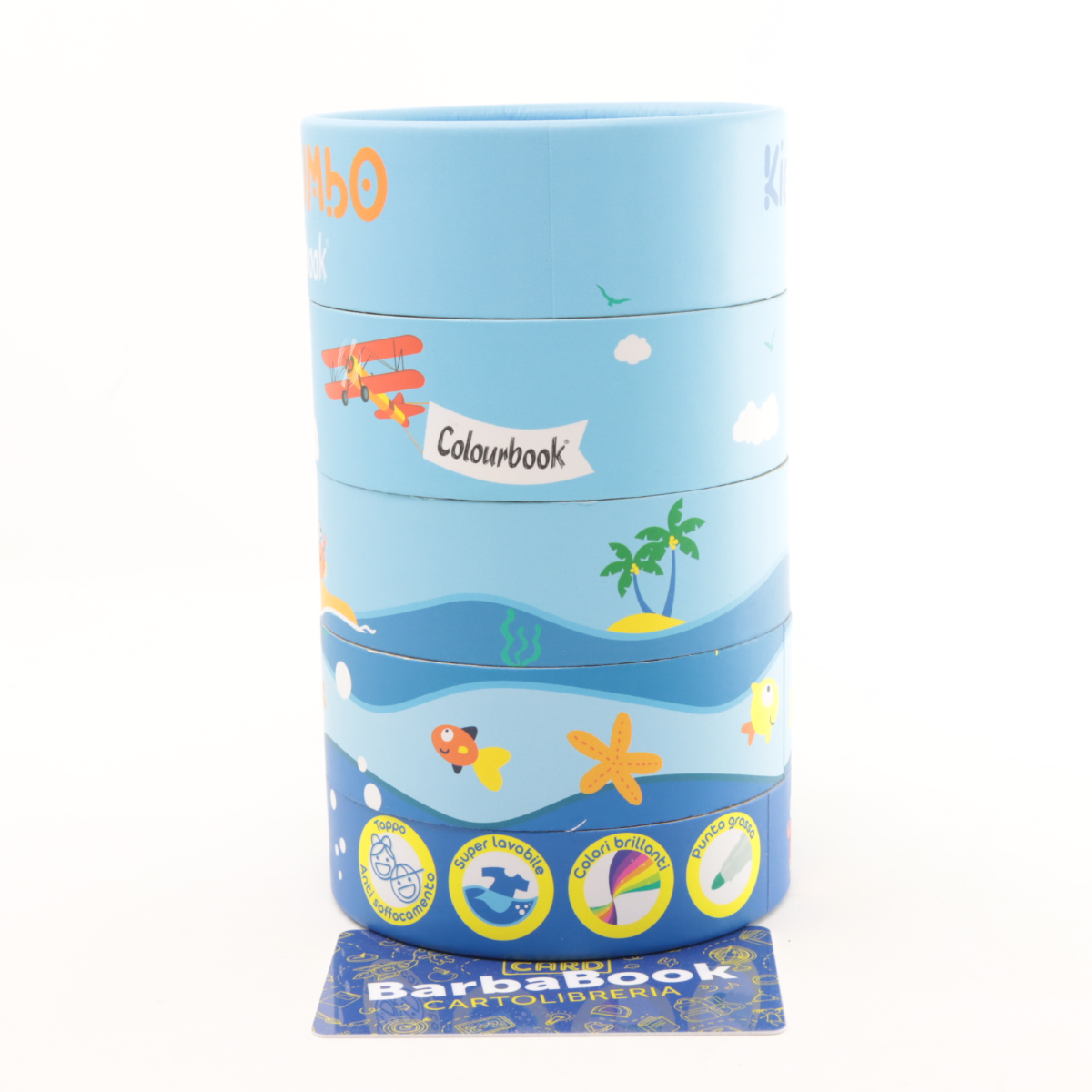 SET 24 MINI PENNARELLI PUNTA GROSSA KIDS JUMBO COLOURBOOK ART. COL23644