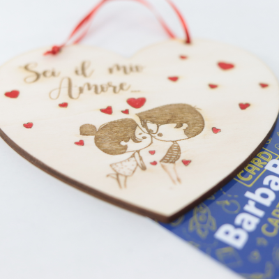QUADRETTO LEGNO CUORE SEI IL MIO AMORE
