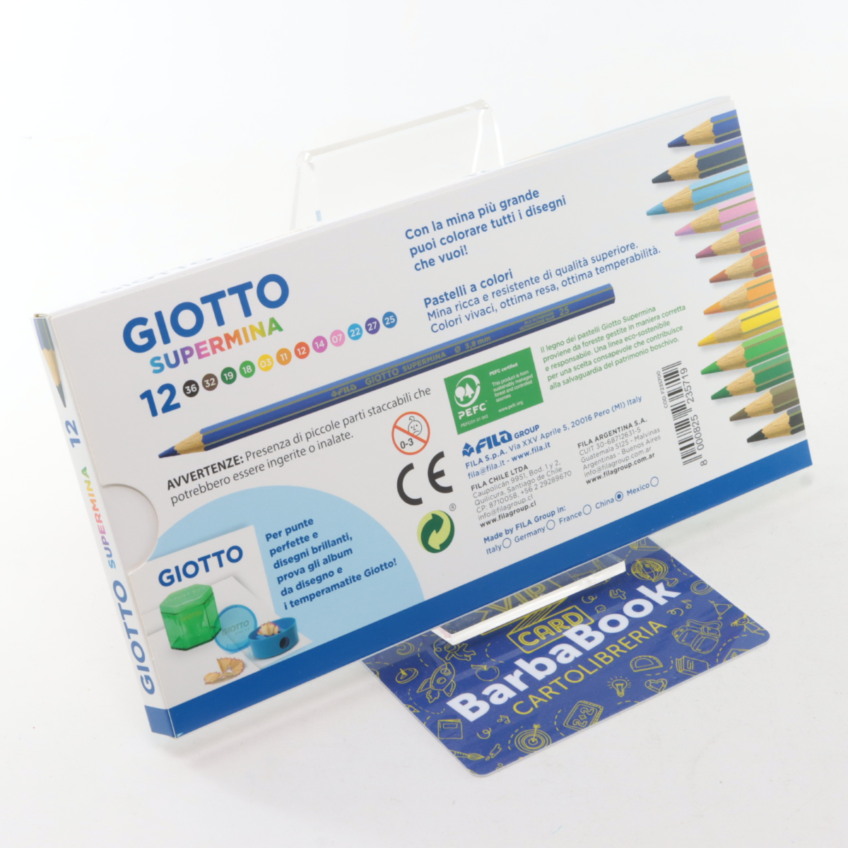 PASTELLI GIOTTO SUPERMINA 12 COLORI ART. F235700