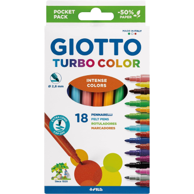 PENNARELLI TURBOCOLOR GIOTTO 18 COLORI ART. F073400