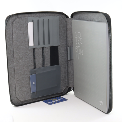 PORTABLOCCO CON ZIP CANVASS GRIGIO INTEMPO ART. 8248CS22