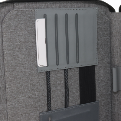PORTABLOCCO CON ZIP CANVASS GRIGIO INTEMPO ART. 8248CS22