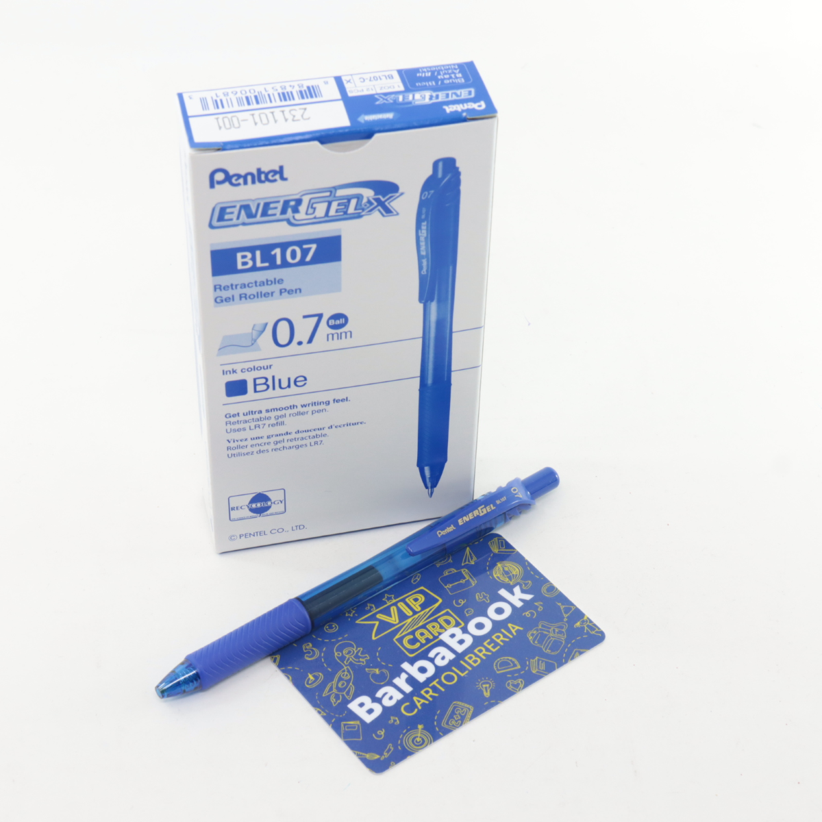 PENNA ENERGEL-X SCATTO MM. 0,7 BL107-C PENTEL BLU