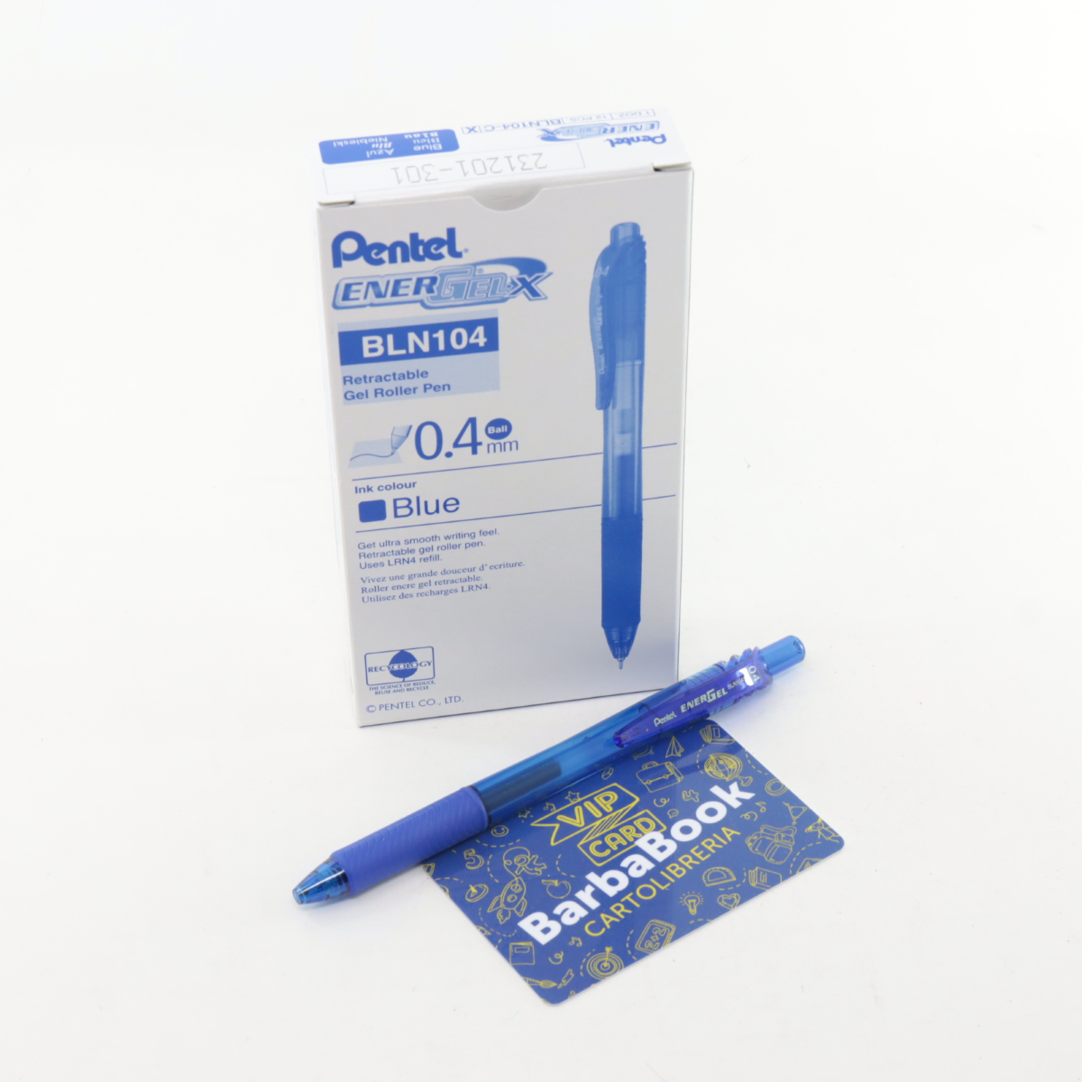 PENNA ENERGEL-X SCATTO MM. 0,4 BLN104-C PENTEL BLU