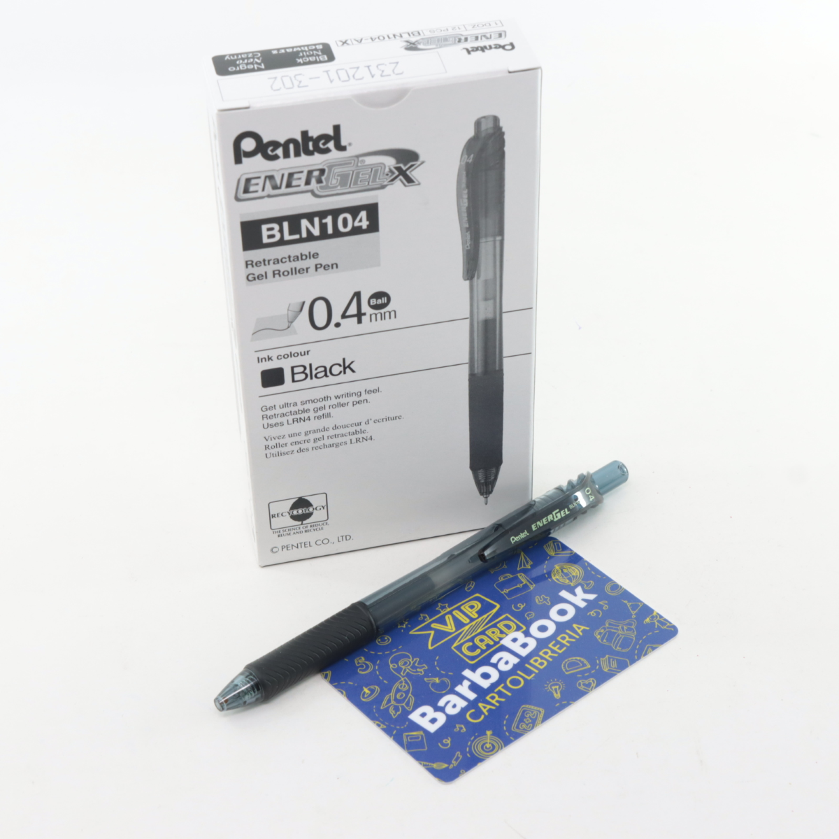 PENNA ENERGEL-X SCATTO MM. 0,4 BLN104-A PENTEL NERA