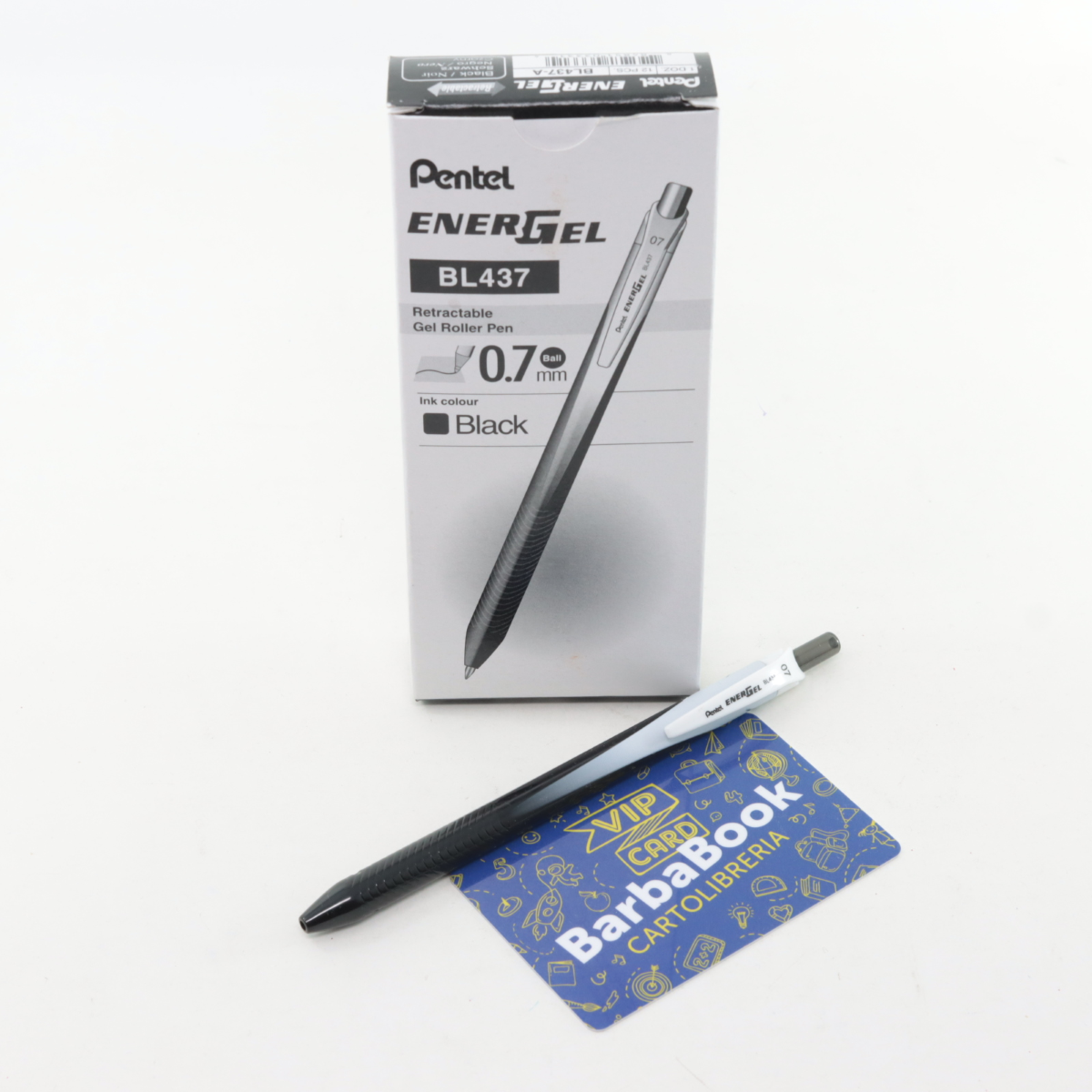 PENNA ENERGEL SCATTO MM. 0,7 BL437-A PENTEL NERA