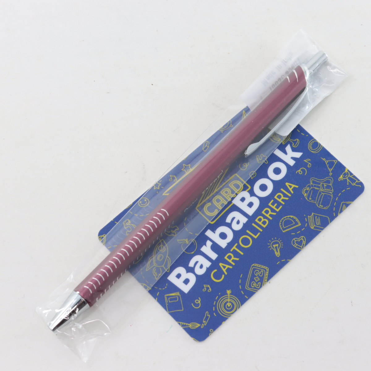 PENNA IN METALLO ENERGEL MM. 0,7 BL447 PENTEL FUSTO ROSSO