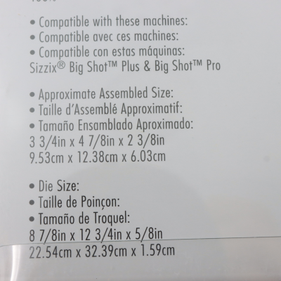 FUSTELLA SIZZIX PLUS 661984 ROSE BIGZ