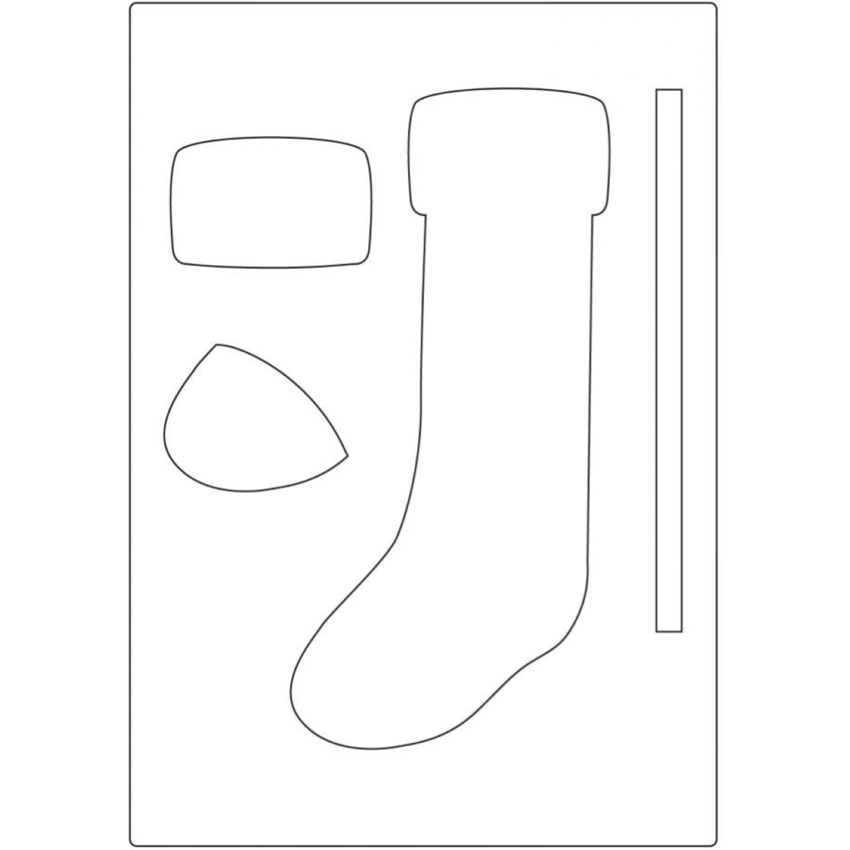 FUSTELLA SIZZIX PLUS 660914 CALZINO BIGZ