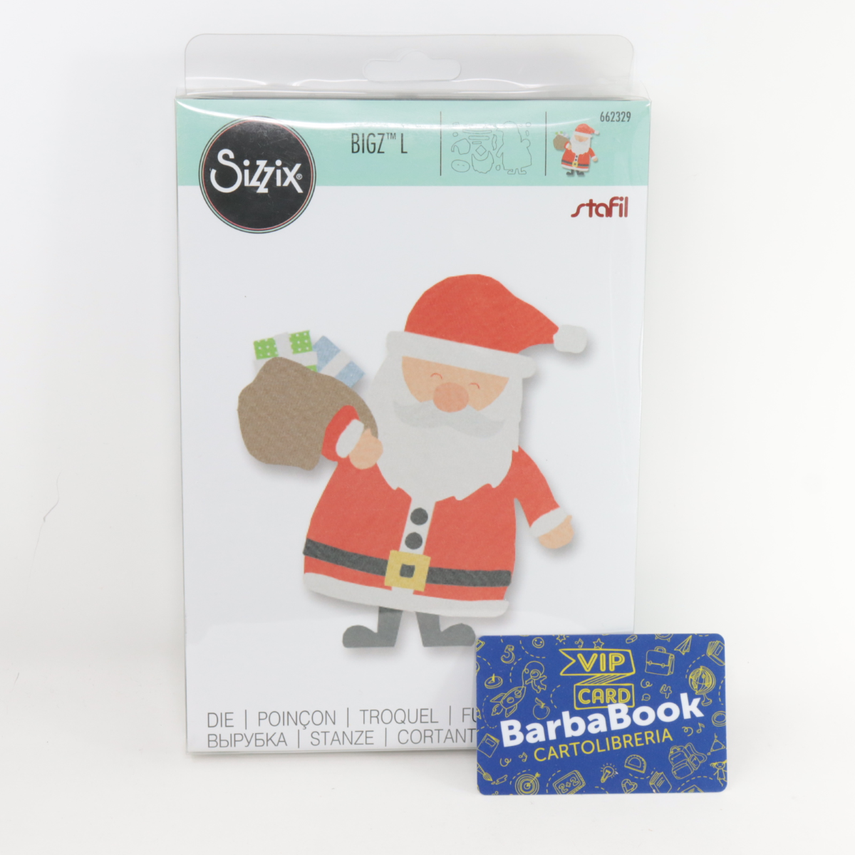 FUSTELLA SIZZIX 662329 BABBO NATALE BIGZ L