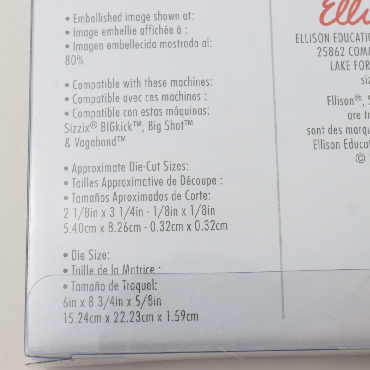 FUSTELLA SIZZIX 663492 CONIGLIO PULCINO UOVO BIGZ L