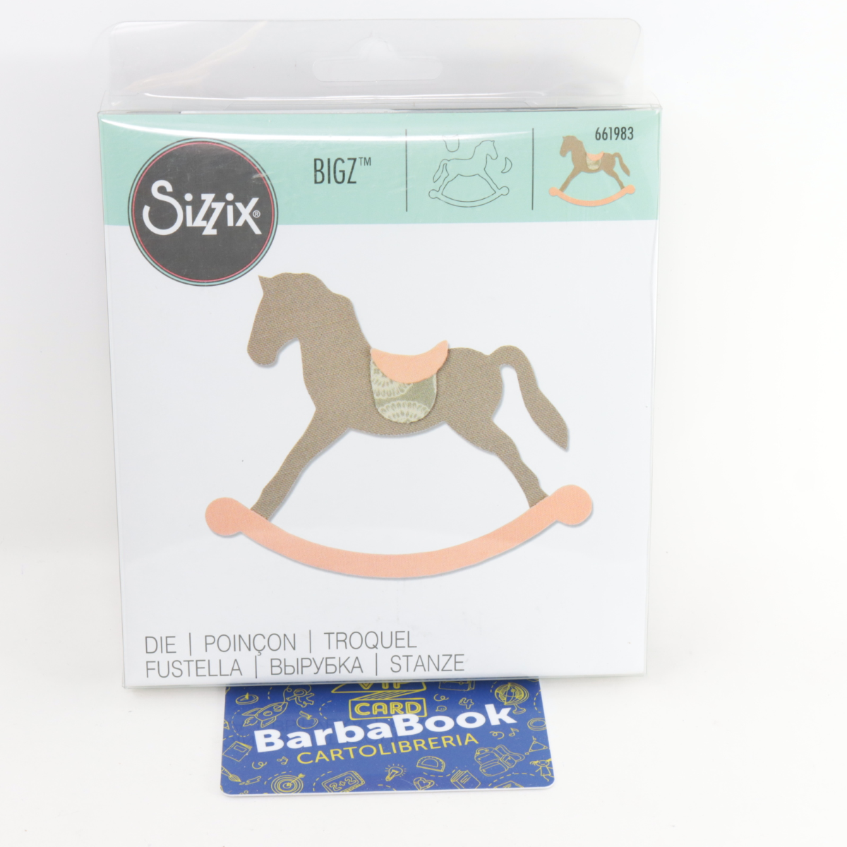 FUSTELLA SIZZIX 661983 CAVALLO A DONDOLO ROCKING HORSE BIGZ