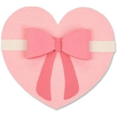 FUSTELLA SIZZIX 663301 CUORE CON FIOCCO BIGZ