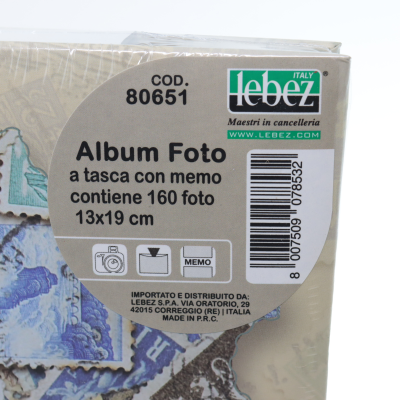 ALBUM FOTO 160 TASCHE CM. 13 X 19 LEBEZ ART. 80651