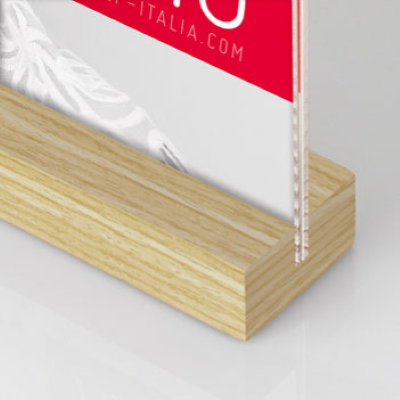 CORNICE DRESDA NATURAL IN ACRILICO E LEGNO CM. 13 X 18 ART. AQ457N