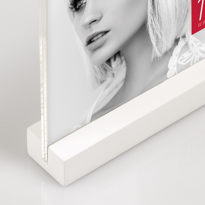 CORNICE DRESDA WHITE IN ACRILICO E LEGNO CM. 13 X 18 ART. AQ657W