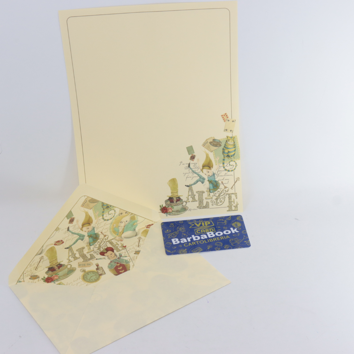 FOGLIO CARTA DA LETTERE + BUSTA ALICE ART. 01020401