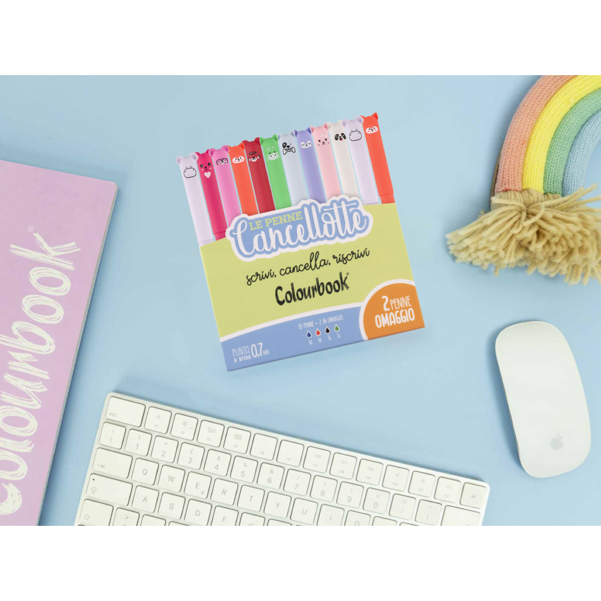 SET 10 PENNE GEL CANCELLABILE CANCELLOTTA + 2 OMAGGIO COLOURBOOK ART. COL23960