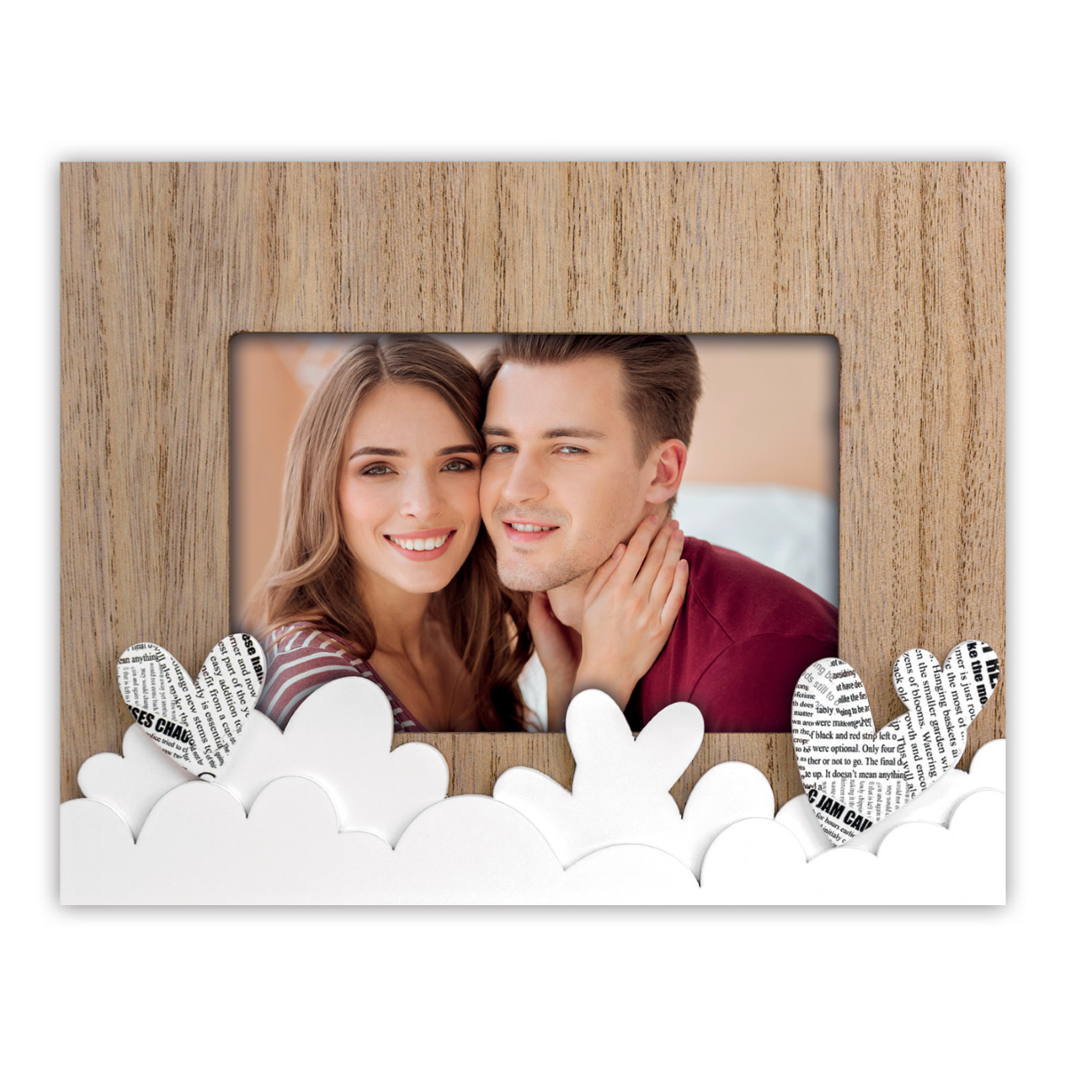 CORNICE CUORI MOD. ROMINA HORIZONTAL CM. 10 X 15 ART. HP767