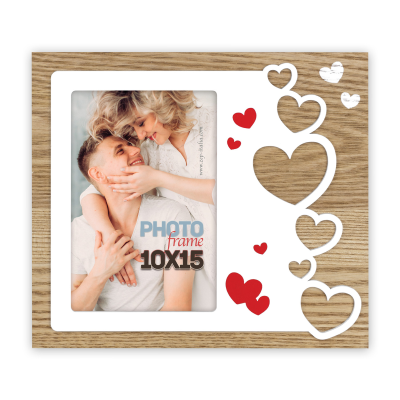 CORNICE CUORI MOD. GIORGIA V CM. 10 X 15 ART. WH2846