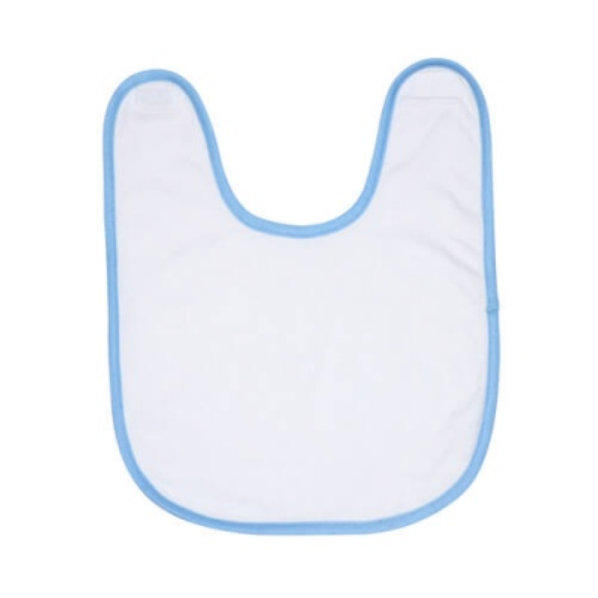 BAVAGLINO BIMBO CHIUSURA IN VELCRO BORDO AZZURRO PERSONALIZZATO