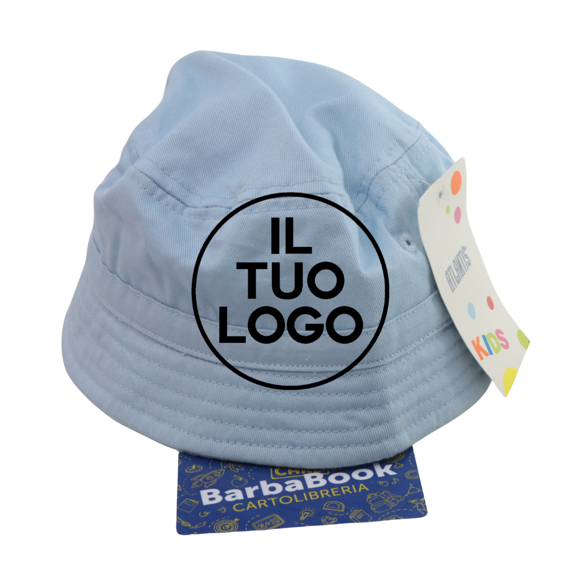 CAPPELLO INFANT BUCKET AZZURRO PERSONALIZZATO