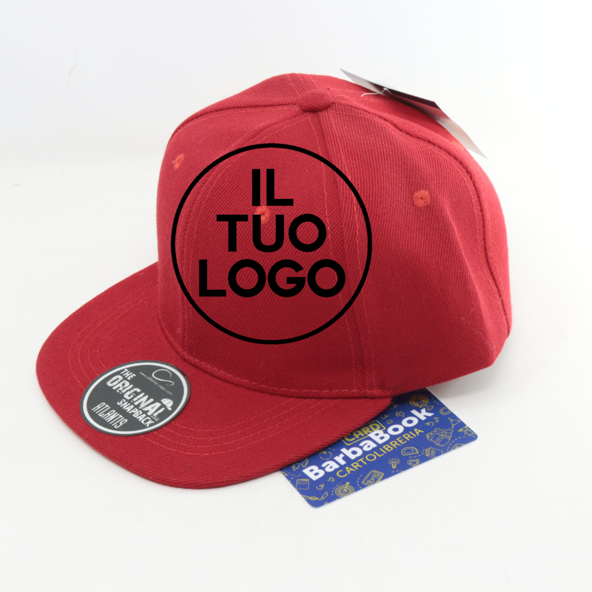 CAPPELLO KID SNAP BACK ATLANTIS ROSSO PERSONALIZZATO