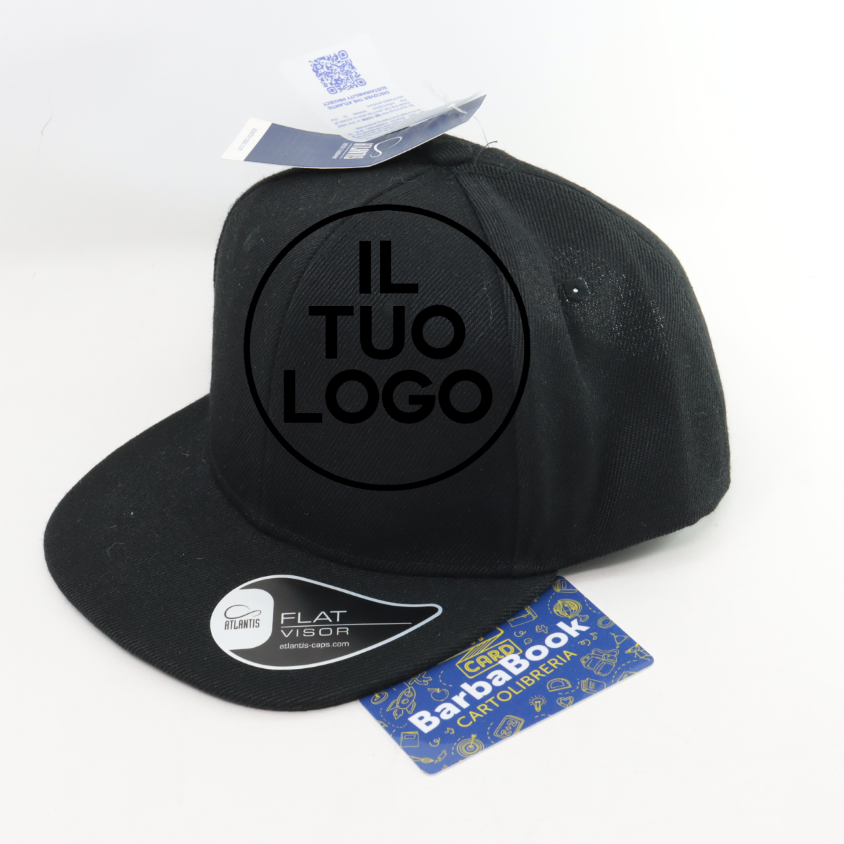 CAPPELLO KID SNAP BACK ATLANTIS NERO PERSONALIZZATO