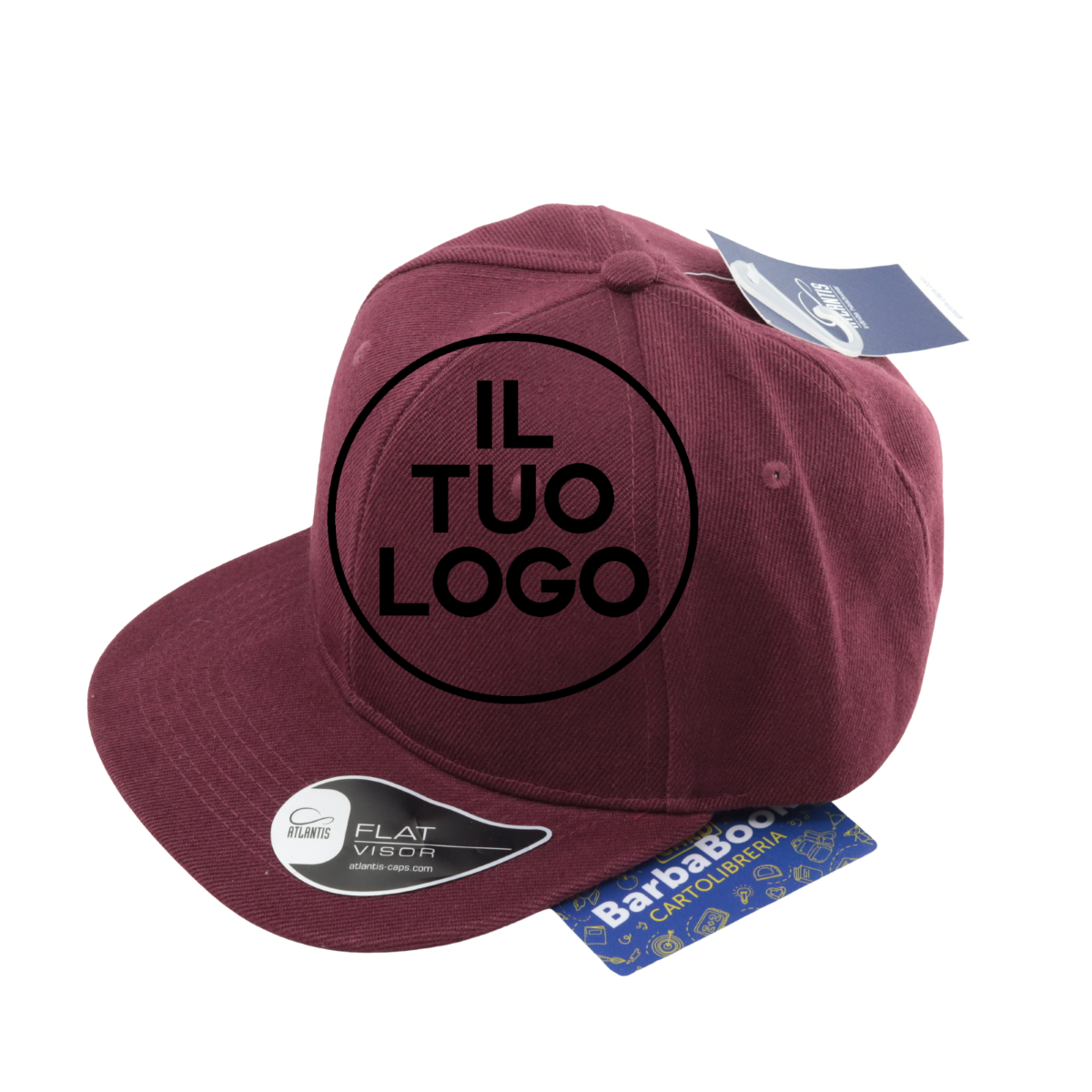 CAPPELLO SNAP BACK ATLANTIS BORDEAUX PERSONALIZZATO