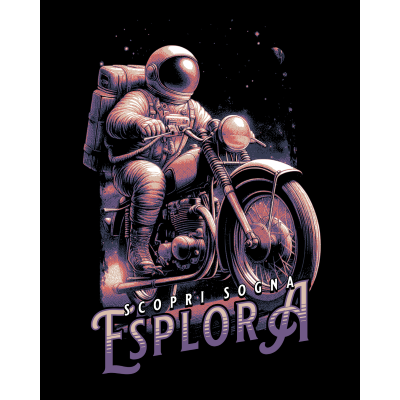 T-SHIRT M/C CLASSIC UNISEX ART. ST2000 SCOPRI SOGNA ESPLORA S